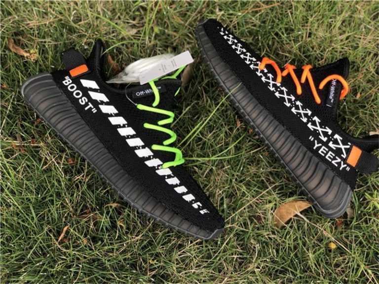 off white yeezy 350 v2 black