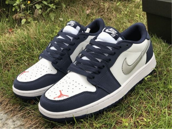 Jordan 1 Low SB Midnight Navy orange jumpman