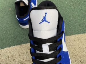 Air Jordan 1 Low White Game Royal Black