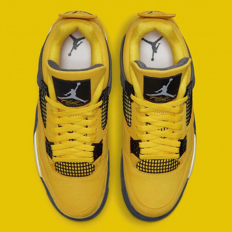 Air Jordan 4 "Lightning" Yellow Suede