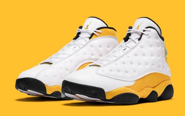 white and orange jordan 13