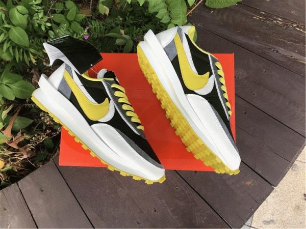 Undercover Sacai Nike LDWaffle Bright Citron swoosh