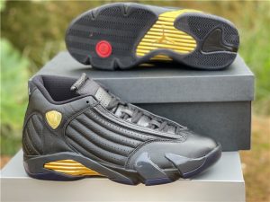 Men's Air Jordan 14 Retro 'Defining Moments' Basketball Shoes Gold