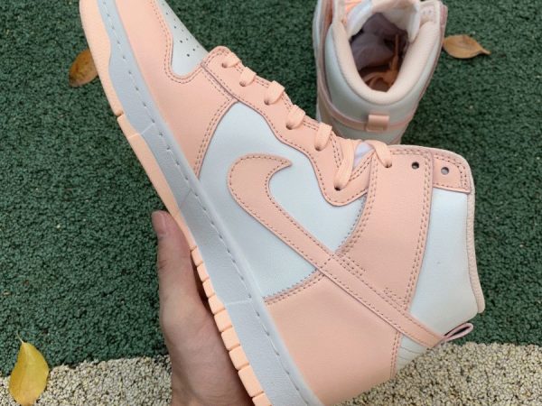 Nike Dunk High Sail Crimson Tint medial side