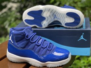 Custom Air Jordan 11 High Bright Royal Blue For Sale